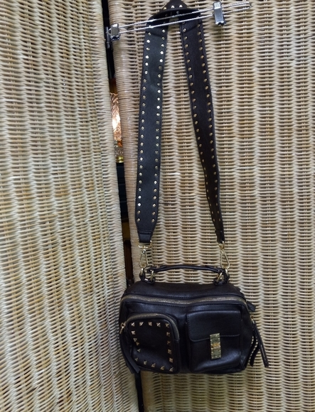Dream Control Shouldbag Crossbody Brown, Studds, Satchel Gold Hardware - Picture 2 of 11